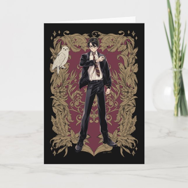 Anime HARRY POTTER™ Ornate Frame Card (Front)