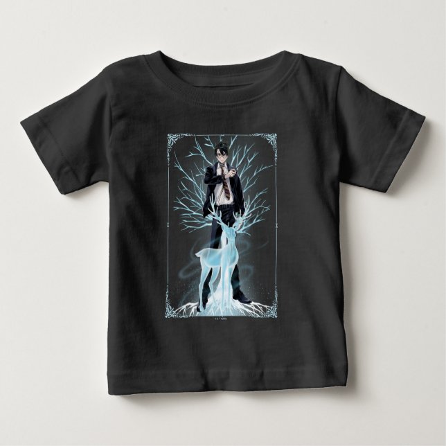 Anime HARRY POTTER™ Stag Patronus Baby T-Shirt (Front)
