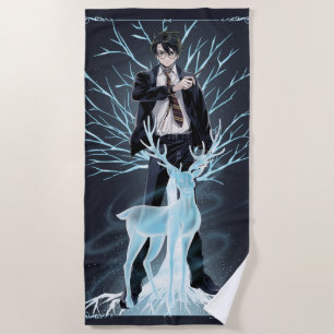 Anime HARRY POTTER™ Stag Patronus Beach Towel