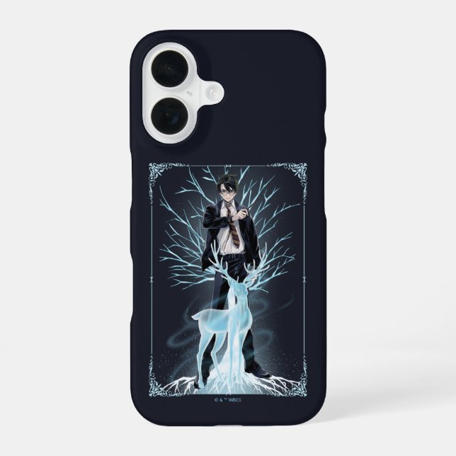 Anime HARRY POTTER™ Stag Patronus iPhone 16 Case (Back)