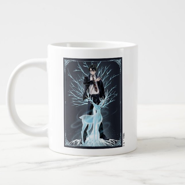 Anime HARRY POTTER™ Stag Patronus Large Coffee Mug (Left)