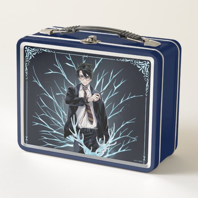 Anime HARRY POTTER™ Stag Patronus Metal Lunch Box (Front)