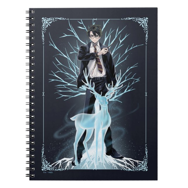 Anime HARRY POTTER™ Stag Patronus Notebook (Front)