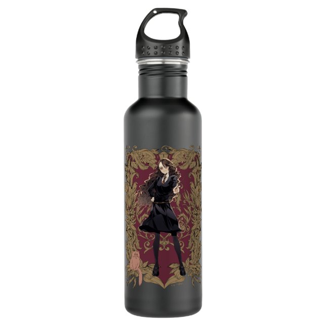 Anime Hermione Granger Ornate Frame 710 Ml Water Bottle (Front)