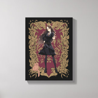 Anime Hermione Granger Ornate Frame Canvas Print