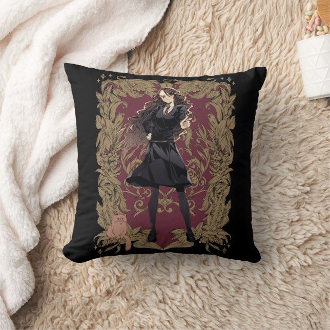 Anime Hermione Granger Ornate Frame Cushion (Blanket)