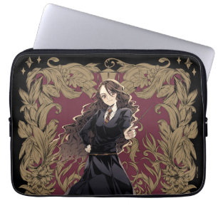 Anime Hermione Granger Ornate Frame Laptop Sleeve