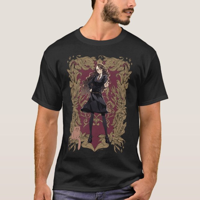Anime Hermione Granger Ornate Frame T-Shirt (Front)