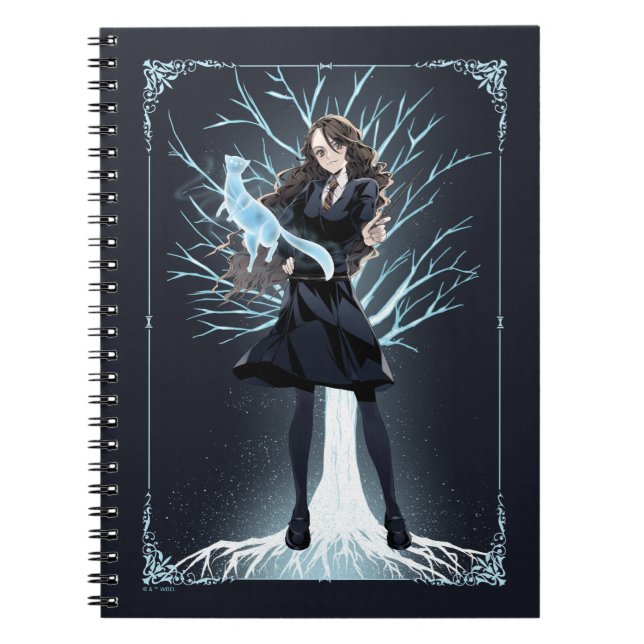Anime Hermione Granger's Otter Patronus Notebook (Front)