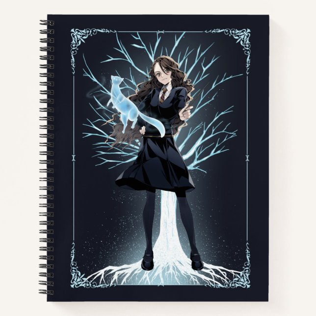 Anime Hermione Granger's Otter Patronus Notebook (Front)