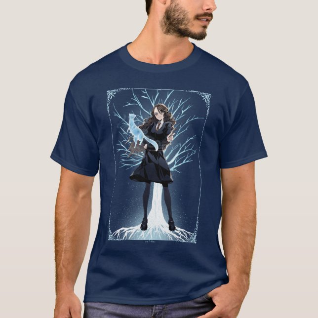 Anime Hermione Granger's Otter Patronus T-Shirt (Front)