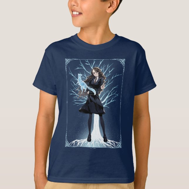 Anime Hermione Granger's Otter Patronus T-Shirt (Front)