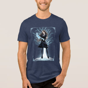 Anime Hermione Granger's Otter Patronus Tri-Blend Shirt