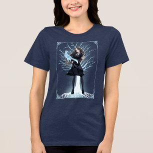 Anime Hermione Granger's Otter Patronus Tri-Blend Shirt