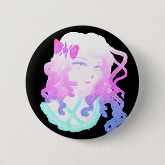 Anime  Hipster Kawaii Pastel Creepy Cute Girl 6 Cm Round Badge