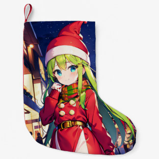 Anime Holiday Girl Christmas Stocking