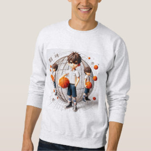 Anime Hoop Star – 3D Basketball Sweatshirt