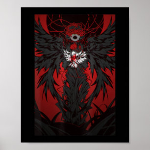 Anime Horror Aesthetic Scary Creepy Girl Japanese  Poster