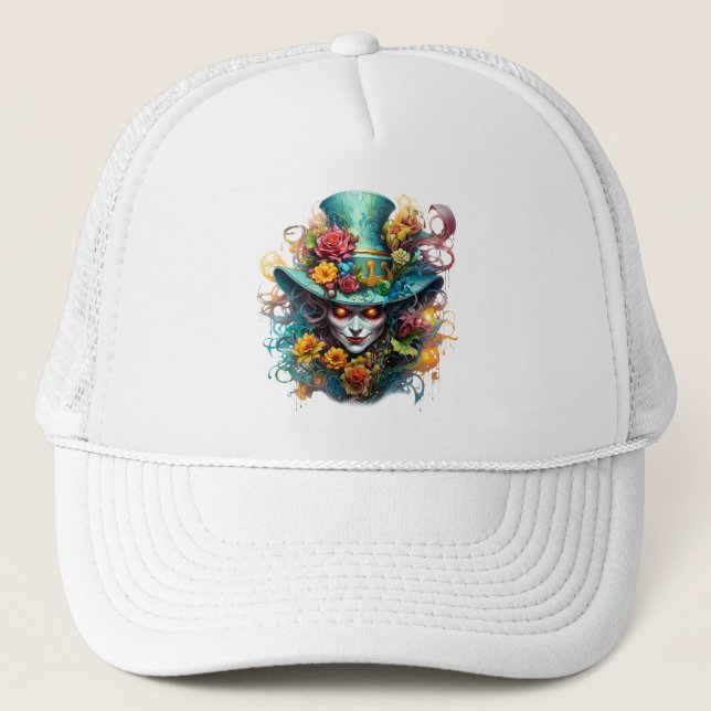 Anime Horror Clown Trucker Hat (Front)