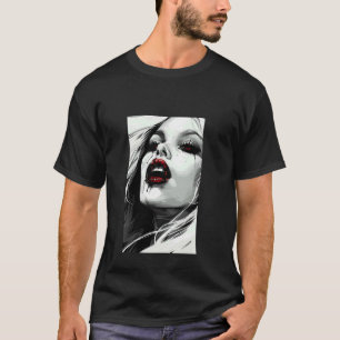 Anime Horror Girl Aesthetic I Waifu Japanese Otaku T-Shirt