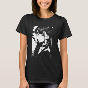 Anime Horror Girl Aesthetic Soft Grunge Waifu Japa T-Shirt