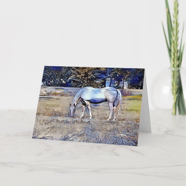 Anime Horse Art Card (Front)