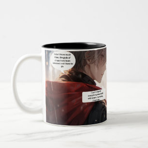 Anime 'I don't have much time' Two-Tone Coffee Mug