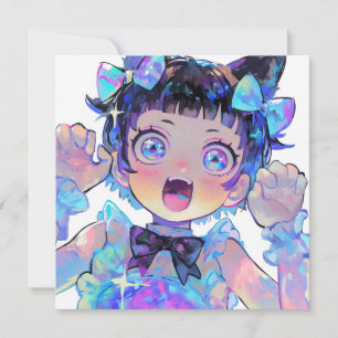 Anime Idol Party Celebration Invitation