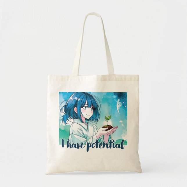 Anime- inspired design bag with Expressive Note (Front)