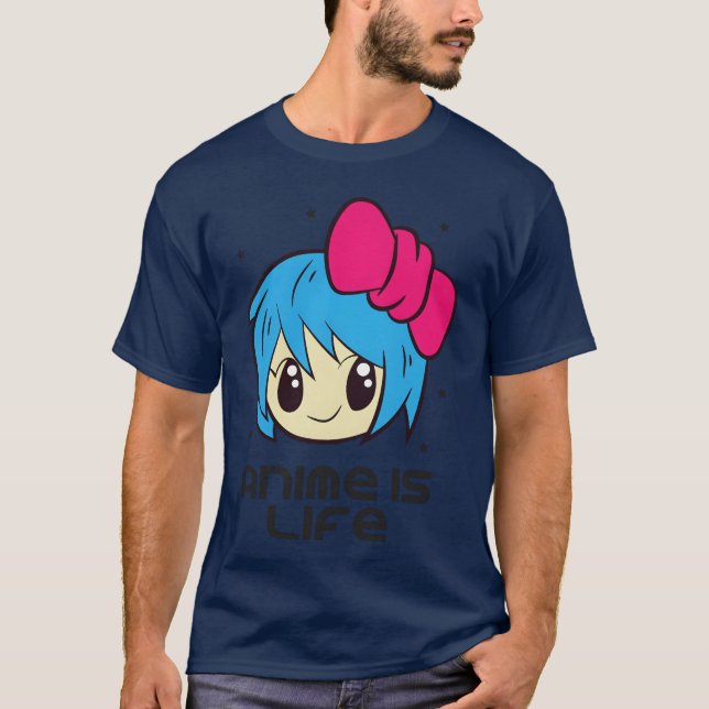 Anime Is Life Anime Lover Japanese Anime friends T-Shirt (Front)