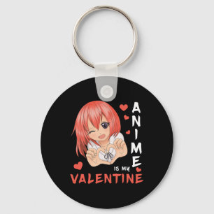 Anime Is My Valentine Japan Anime Girl 1  Key Ring