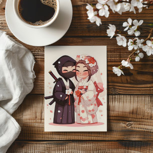 Anime Japanese Cute Wedding Invitation