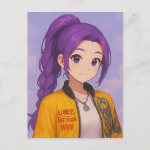 Anime K-Pop Idol Group Original Manga-Style Pop Postcard