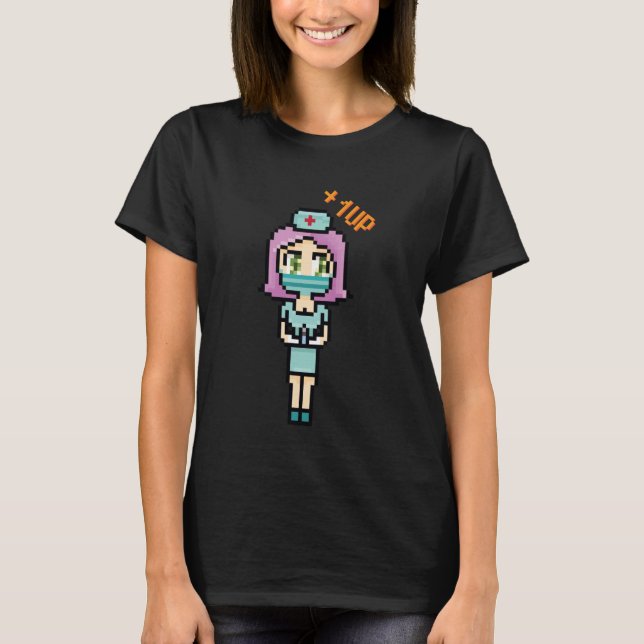 Anime Kawaii - Pixelize Nurse - Japanese Aesthetic T-Shirt (Front)