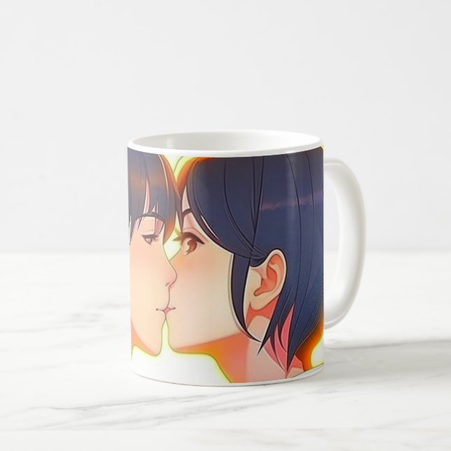 Anime Kiss | New Love Coffee Mug (Front Right)