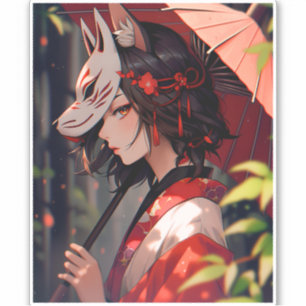 Anime Kitsune Girl Cute Fox Fantasy Art