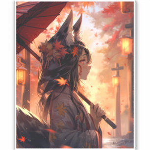 Anime Kitsune Girl Cute Fox Fantasy Art