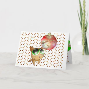 Anime Kitty Holiday Card