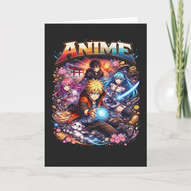 Anime Legends Holiday Card (Front)