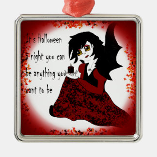 Anime Little Girl Vampire Metal Tree Decoration
