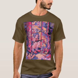 Anime Lofi Girl Retro 90s Aesthetic Japanese Otaku T-Shirt