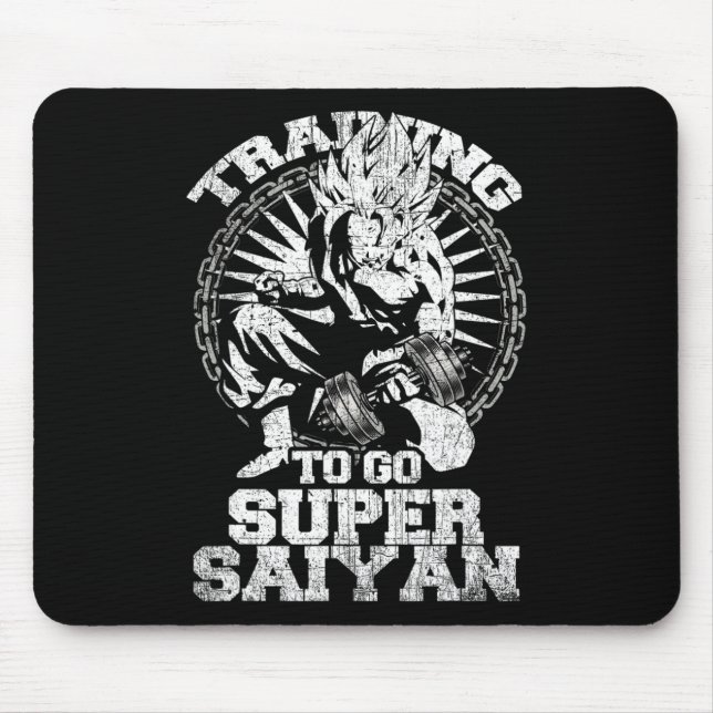 Anime Lover Bodybuilder Funny Workout Fitness Gym  Mouse Mat (Front)