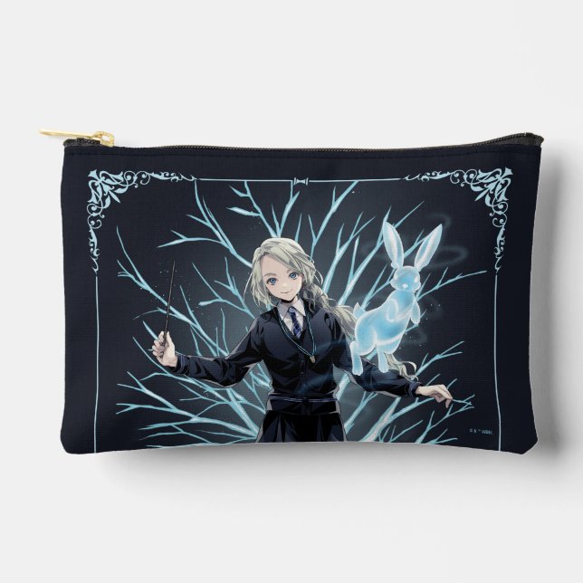 Anime Luna Lovegood's Rabbit Patronus Accessory Pouch (Front)