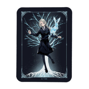Anime Luna Lovegood's Rabbit Patronus Magnet
