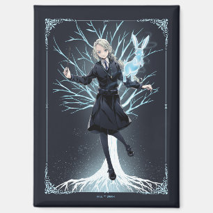 Anime Luna Lovegood's Rabbit Patronus Magnet