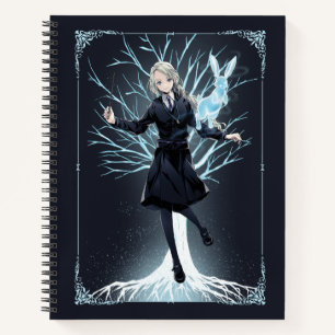 Anime Luna Lovegood's Rabbit Patronus Notebook