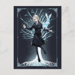 Anime Luna Lovegood's Rabbit Patronus Postcard