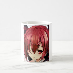 Anime magenta-haired girl magenta eyes Coffee Mug
