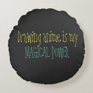 Anime Magic- Round Pillow