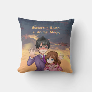 Anime Magic – Sunset Blush Cushion
